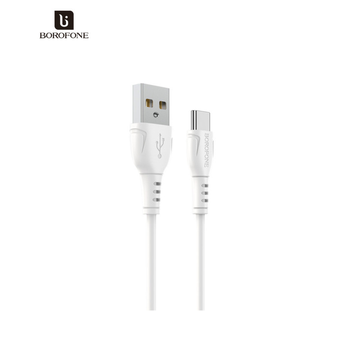 Дата кабель USB 2.0 AM to Micro 5P 1.0m 2.4A black BOROFONE (6931474743916)