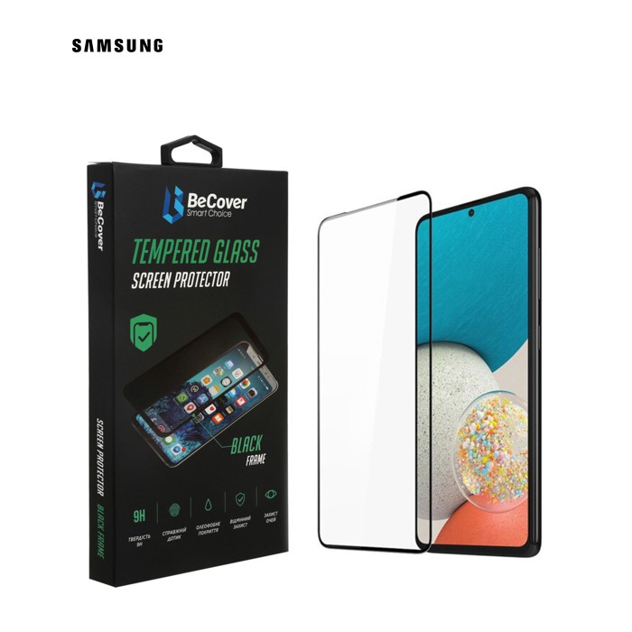 Скло захисне BeCover Samsung Galaxy A53 5G SM-A536 Black (707322)