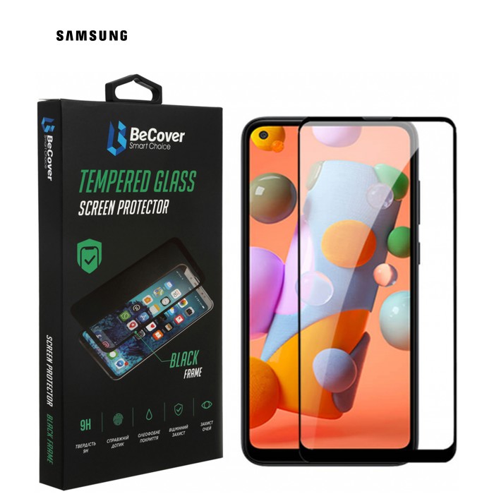 Скло захисне BeCover Samsung Galaxy A21s SM-A217 Black (707338)
