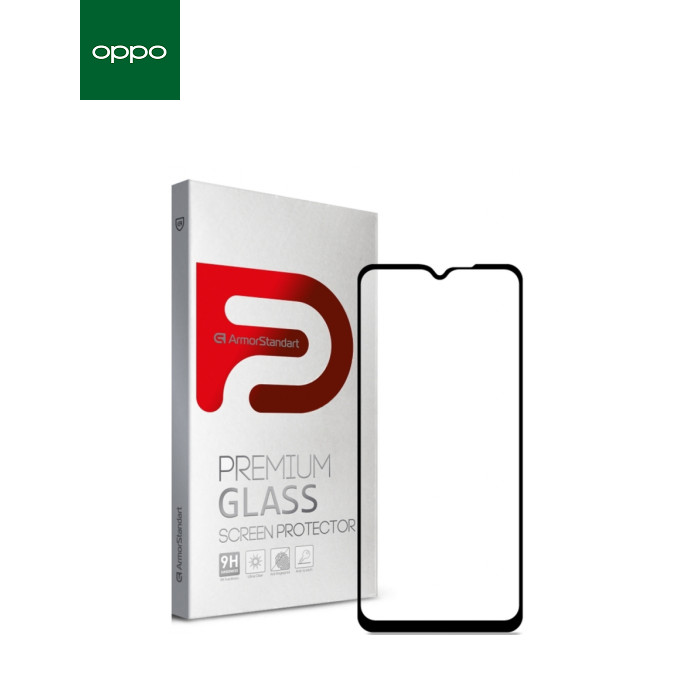 Скло захисне Armorstandart Full Glue Oppo А73 Black (ARM59542)