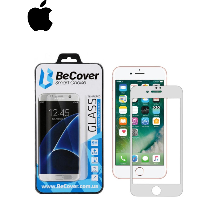 Скло захисне BeCover Apple iPhone 7 Plus / 8 Plus 3D White (701043)