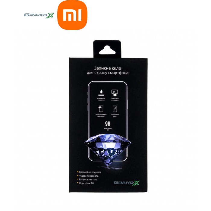 Стекло защитное Grand-X Xiaomi Redmi 9C black (GXXR9CFCB)