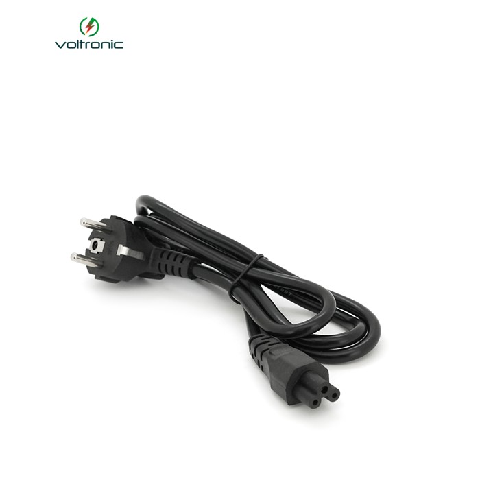 Кабель живлення Schuko PC-186 CEE7 / 17-IEC C5, 1.2M, 0.75mm, для ноутбука, OEM Q25 / 300