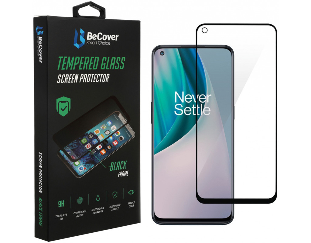 Скло захисне BeCover OnePlus Nord N100 Black (706779)