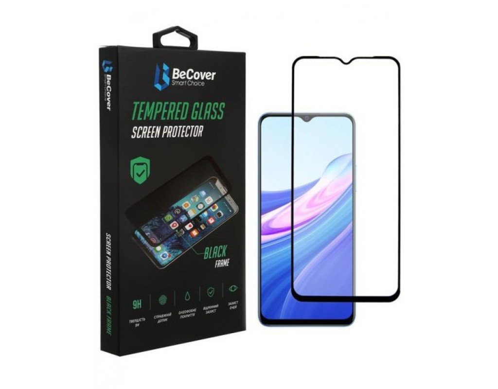 Скло захисне BeCover Vivo Y53s Black (707247)
