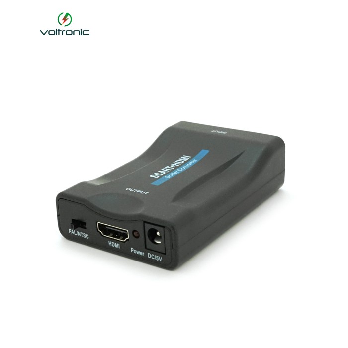 Конвертер SCART (мама) на HDMI(мама), 5V / 2A, Black, Box, Q250