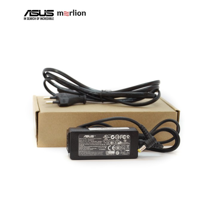 Блок живлення MERLION для ноутбука ASUS 9.5V 2.315A штекер 4.8*1.7мм, довжина 0,9м + кабель живлення