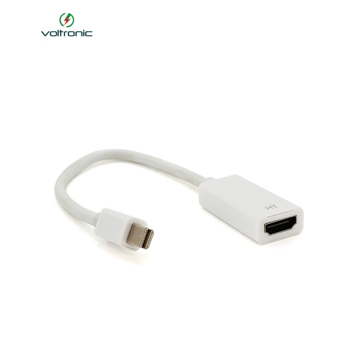Конвертер mini Display Port (тато) на HDMI(мама) 10cm, White, 4K / 2K, Пакет