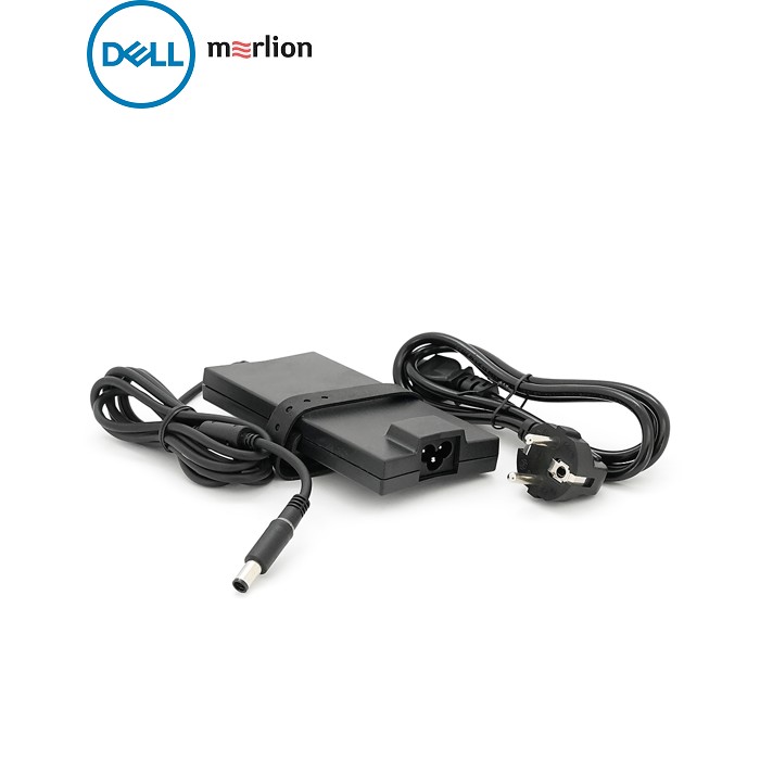 Блок живлення MERLION для ноутбука DELL SLIM 19.5V 4.62A (90 Вт) штекер 7.4 * 5.0 мм, довжина 0,9 м + кабель живлення