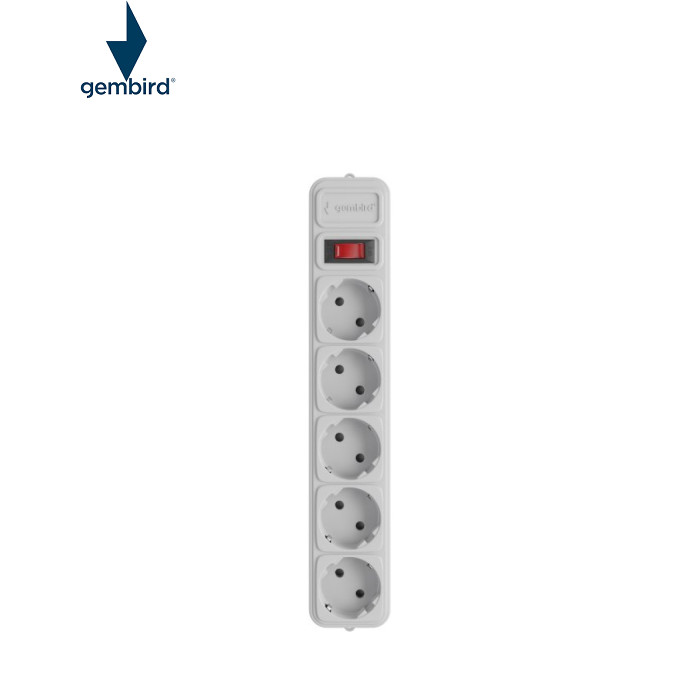 Фильтр сетевой Gembird 1.8 m SPG5-X-6G, для UPS, 5 розеток, White