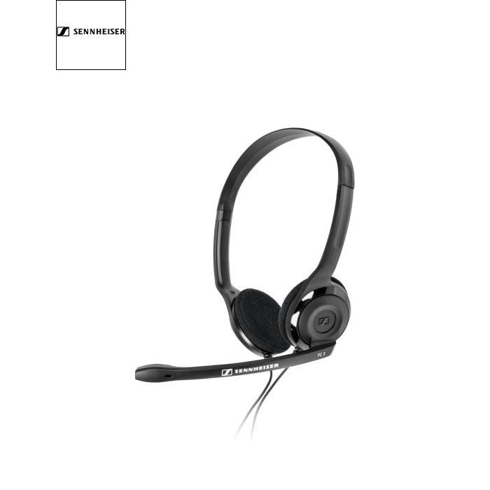 Наушники Sennheiser Comm PC 3 CHAT (504195) VoIP и мультимедиа, гарнитура, проводное, накладные, дуга над головой, штекер 3.5 мм, 2, 32 Ом, 42 Гц, 17 кГц, 95 дБ, Black