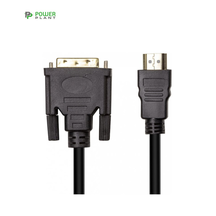 Кабель мультимедийный HDMI M to DVI M 1.8m PowerPlant (CA912568)