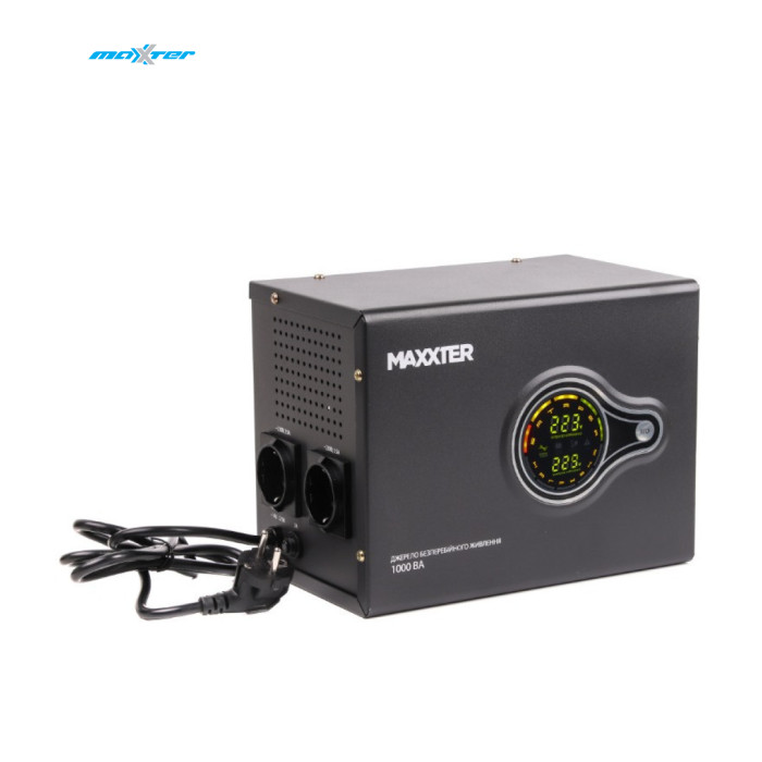 Пристрій безперебійного живлення Maxxter MX-HI-PSW1000-01