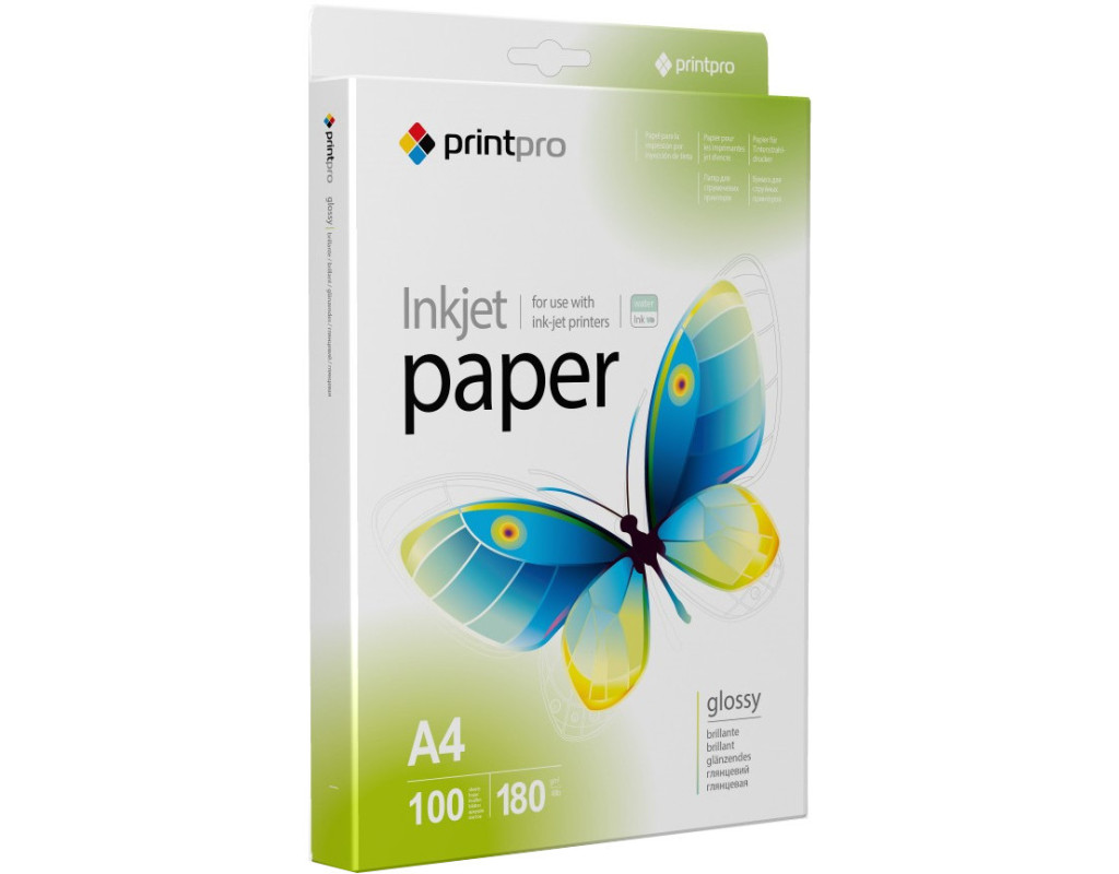 Фотобумага PrintPro A4 (PGE180100A4)