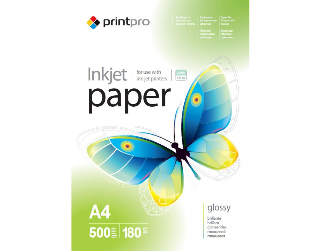 Фотопапір PrintPro A4 (PGE180500A4)