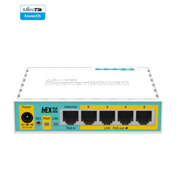 Маршрутизатор Mikrotik hEX PoE lite (RB750UPr2)