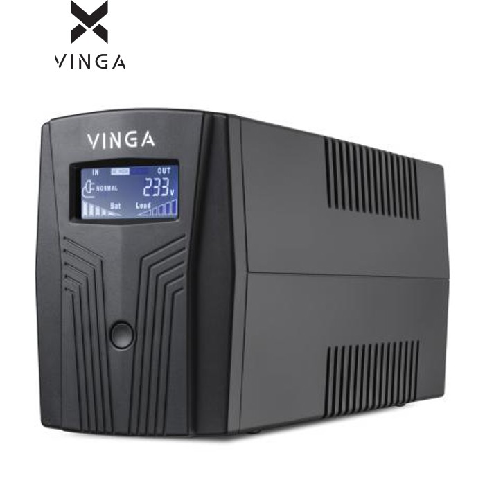 Источник бесперебойного питания Vinga LCD 600VA plastic case (VPC-600P)