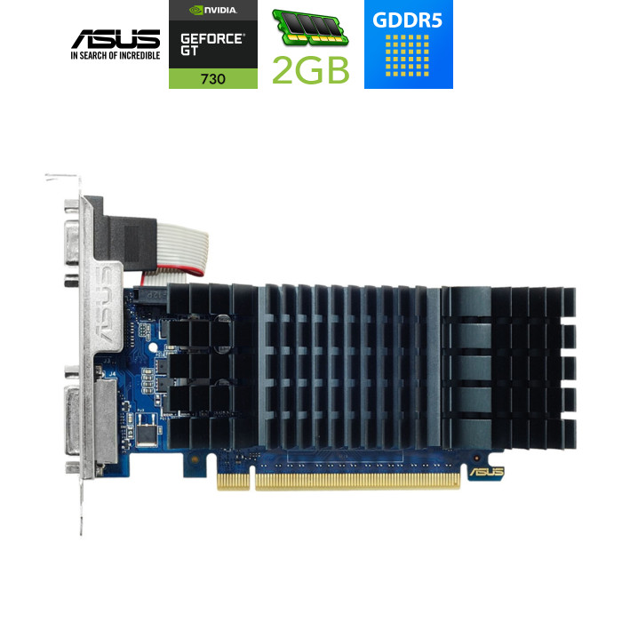 Видеокарта GeForce GT730 2048Mb ASUS (GT730-SL-2GD5-BRK)