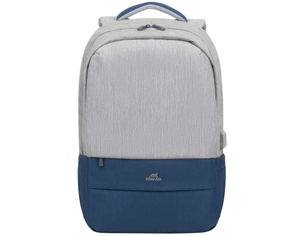 Рюкзак для ноутбука RivaCase 17.3" 7567 Prater, Grey / Dark Blue (7567Grey/DarkBlue)