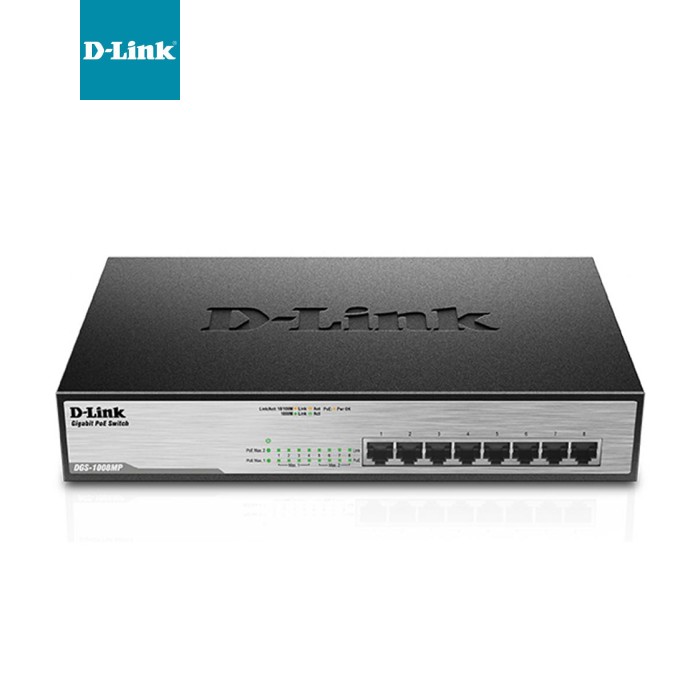 Комутатор мережевий D-Link DGS-1008MP