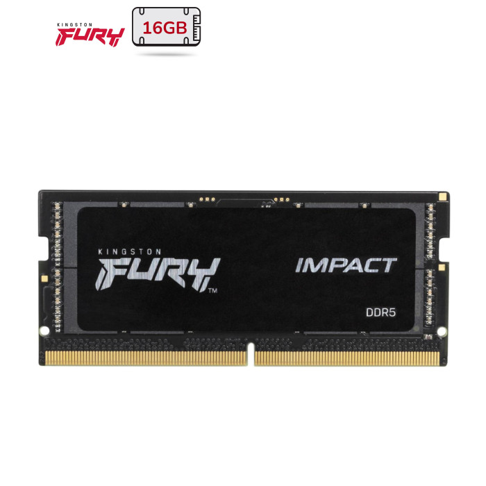 Модуль памяти для ноутбука SoDIMM DDR5 16GB 4800 MHz FURY Impact Kingston Fury (ex.HyperX) (KF548S38IB-16)