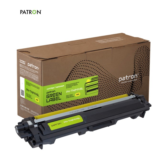 Тонер-картридж Patron Brother TN-241Y, yellow Green Label (PN-TN241YGL)