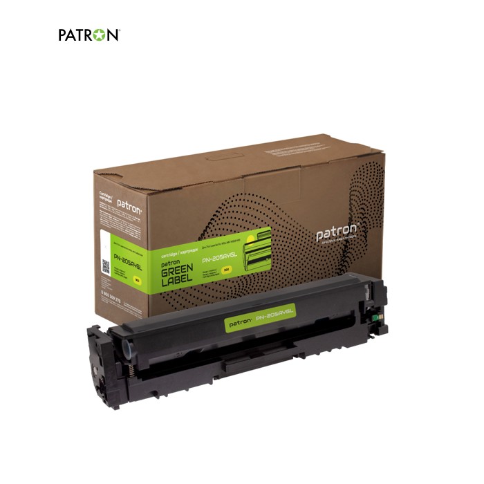 Картридж Patron HP 205A (CF532A) Green Label, yellow (PN-205AYGL)