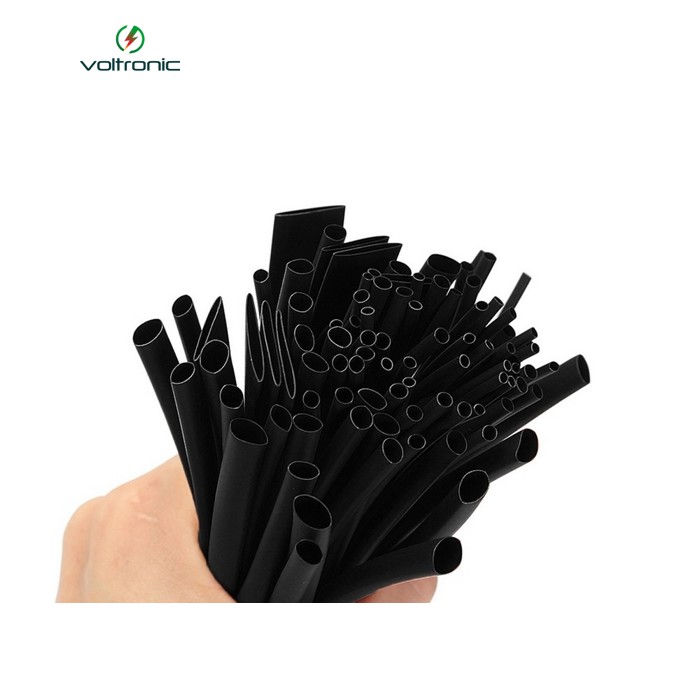 Термоусаджувальна трубка 16,0 мм, робоча температура: від -50 &deg; C до + 125 &deg; C, чорна, 100м, рулон
