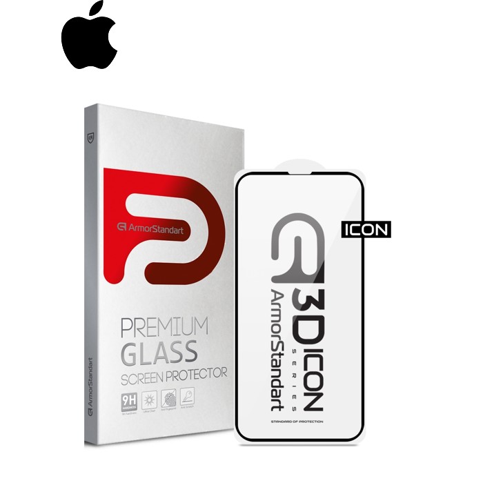 Скло захисне Armorstandart Icon 3D Apple iPhone 14 Pro Black (ARM61972)