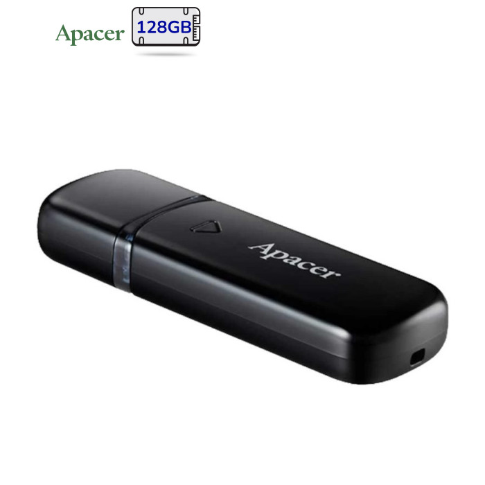 USB флеш накопичувач Apacer 128GB AH355 Mysterious Black USB 3.2 (AP128GAH355B-1)