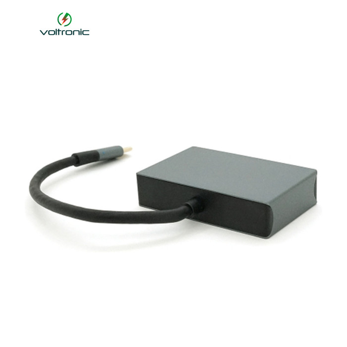 Концентратор Voltronic USB-C 2-in-1 HDMI + VGA 0.23m silver (YT-HTC2in1)