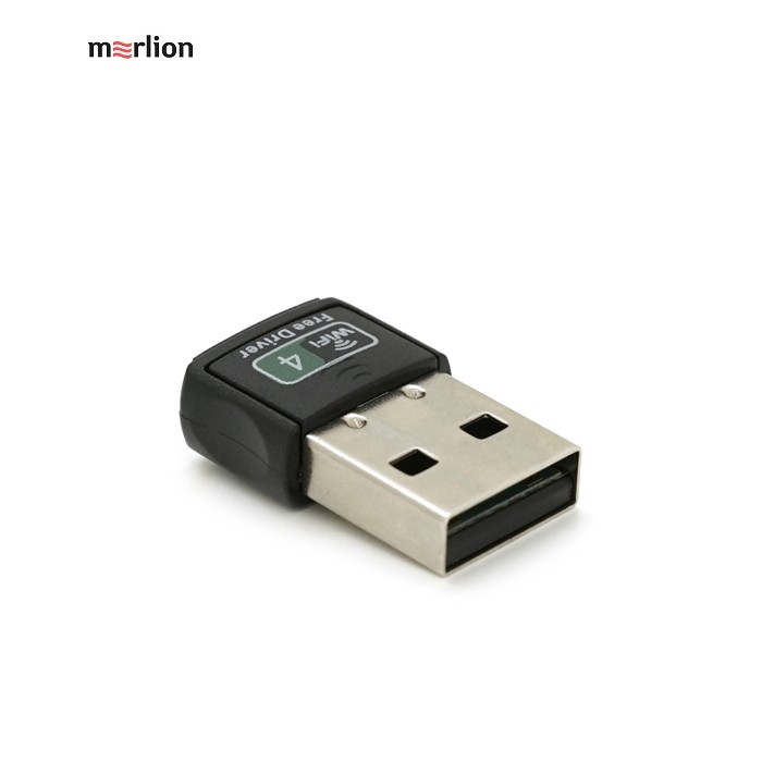 Бездротовий мережний адаптер Wi-Fi-USB Merlion LV-UW06D, RT7601, 802.11bgn, 150Mbps, 2.4GHz, WIN7 / XP / Vista / 2K / MAC / LINUX, Blister Q400