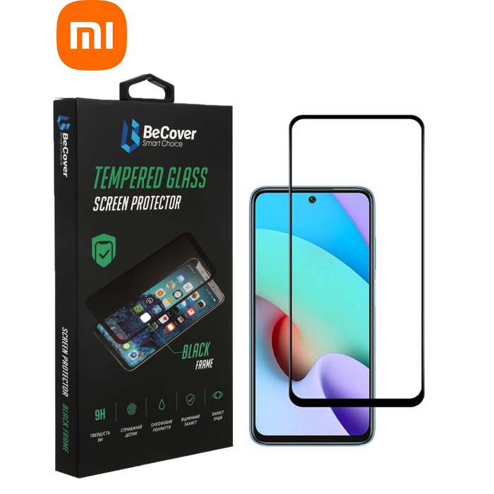 Стекло защитное BeCover Xiaomi Redmi 10 2022 / 10 Prime 2022 Black (708151)
