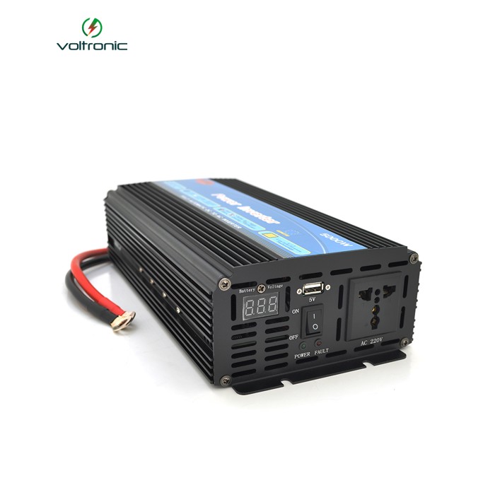 Інвертор напруги Wm-5000(3000Вт), 12 / 220 з апроксимованою синусоїдою, 1 універсальна розетка+USB, клем