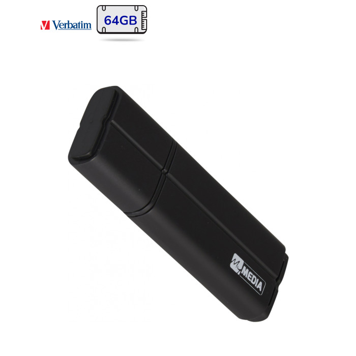 USB флеш накопитель Verbatim 64GB MyMedia Black USB 2.0 (69263)