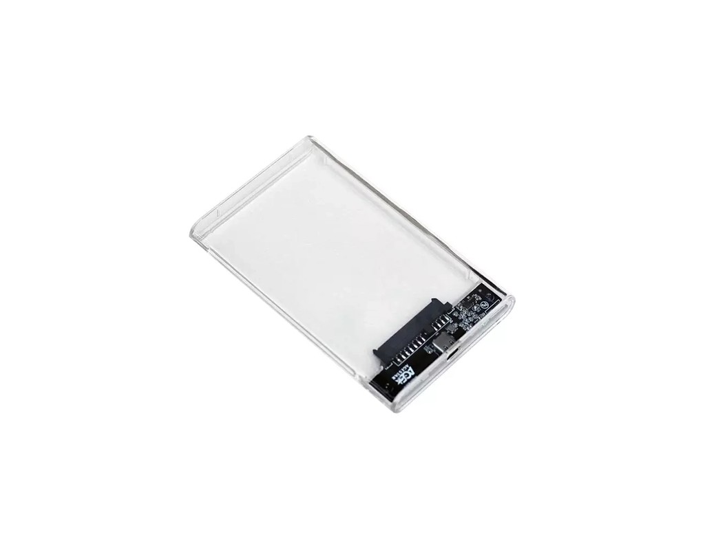 Кишеня зовнішня AgeStar 2.5", USB 3.2, 9.5 mm / 7 mm HDD/SSD, Transparent (3UB2P4C (Transparent))