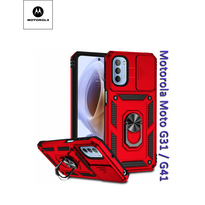 Чохол до мобільного телефона BeCover Military Motorola Moto G31 / G41 Red (708193)