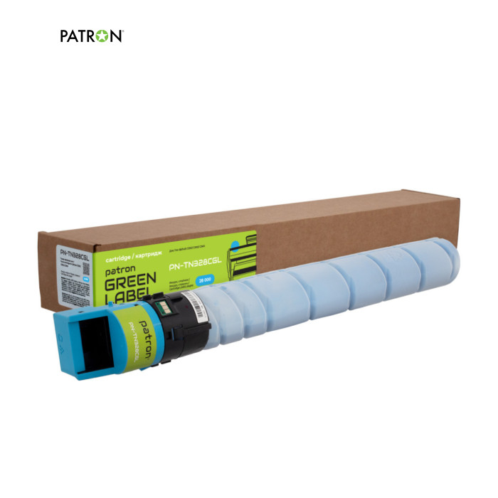 Тонер-картридж Patron Konica Minolta TN-328 Green Label, Cyan (PN-TN328CGL)