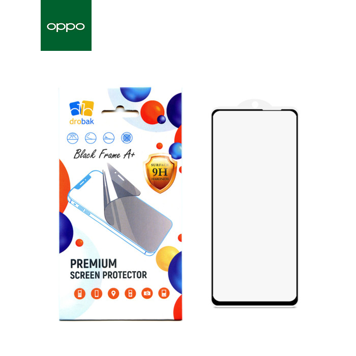 Скло захисне Drobak OPPO Reno6 Pro 5G Black Frame A+ (616162)
