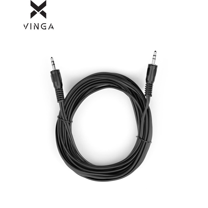Кабель мультимедийный 3.5mm M to 3.5mm M 5.0m Vinga (VCPDCJ35MM5BK)