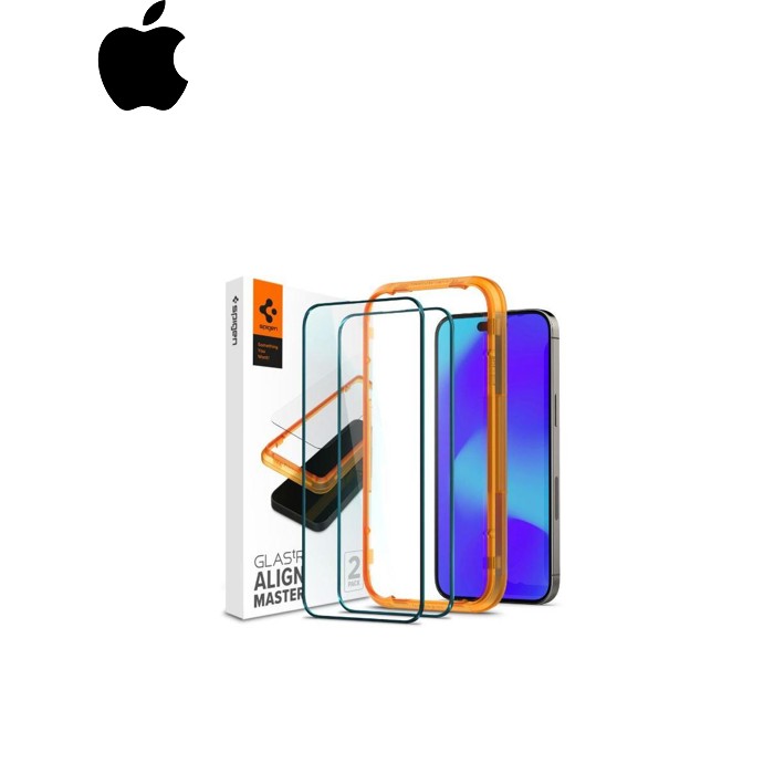 Скло захисне Spigen Apple Iphone 14 Pro Glas tR Align Master FC (2 Pack), Black (AGL05216)