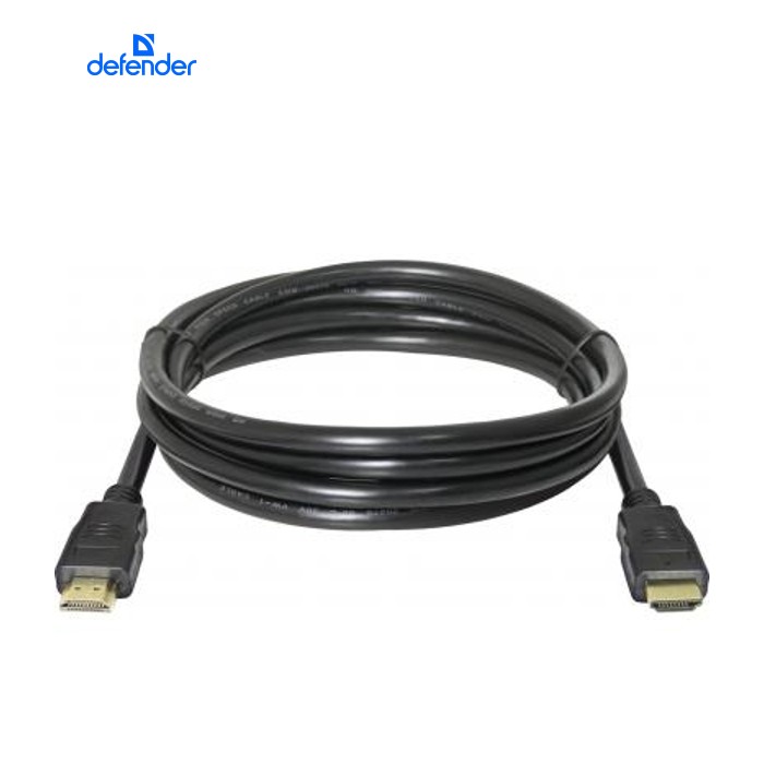 Кабель мультимедийный HDMI M to HDMI M 5.0m V1.4 Defender (87353)