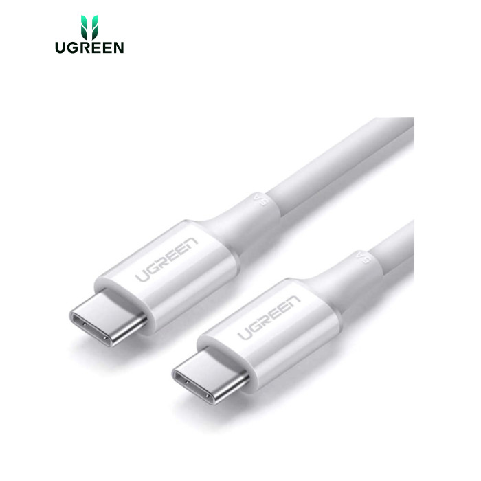 Дата кабель USB-C to USB-C 1.0m US300 20V/5A 100W White Ugreen (60551)