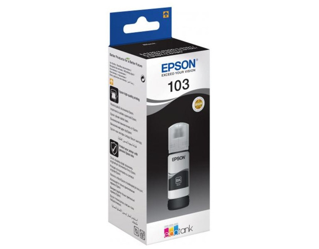 Чернила  Epson L3150, L3110, L3100 Black (C13T00S14A)