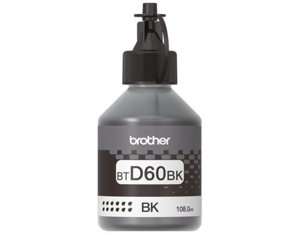 Контейнер с чернилами Brother BT-D60BK 108ml (BTD60Bk)