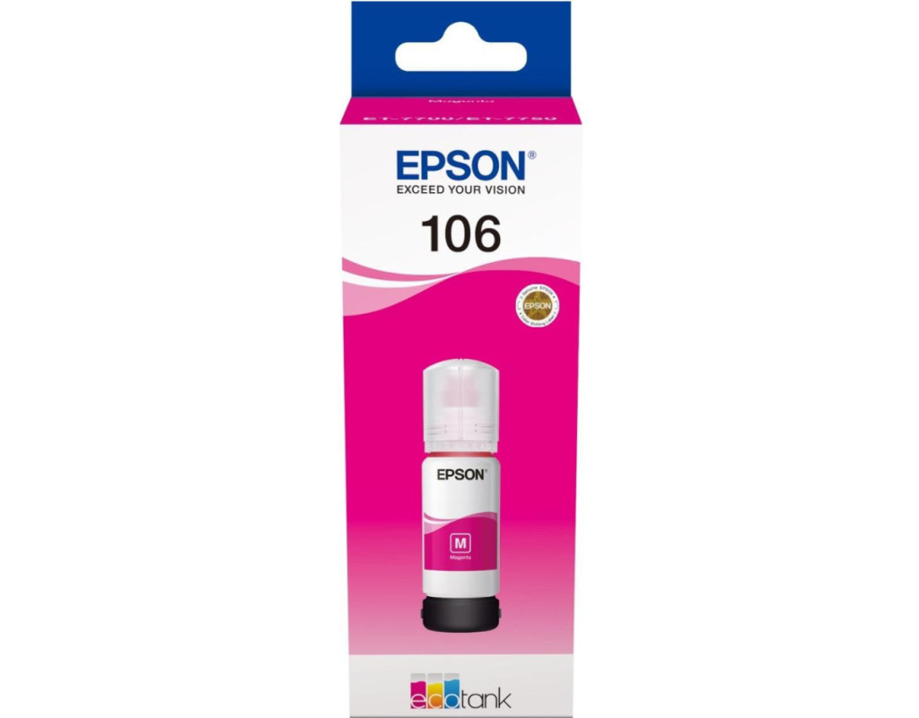 Контейнер з чорнилом Epson 106 magenta (C13T00R340)
