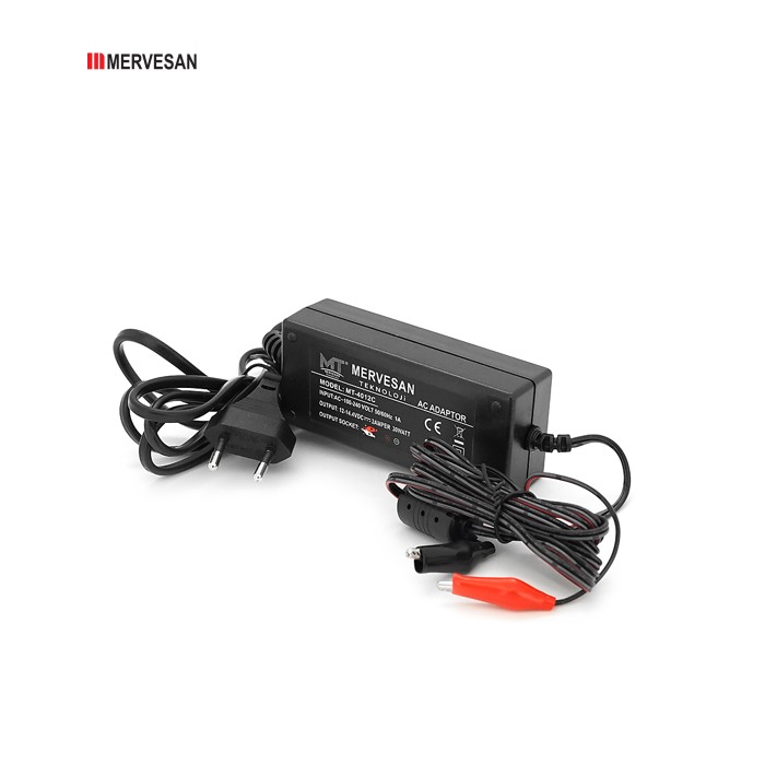 Зарядний пристрій Mervesan MT-4012C для акумулятора 12V-2A, затискачі, Q50
