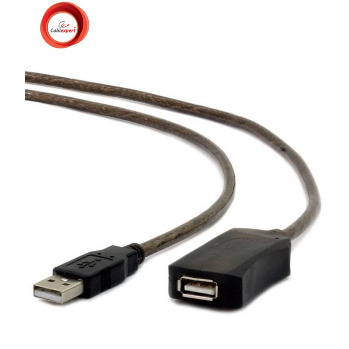 Дата кабель USB 2.0 AM/AF 5.0 m active Cablexpert (UAE-01-5M)