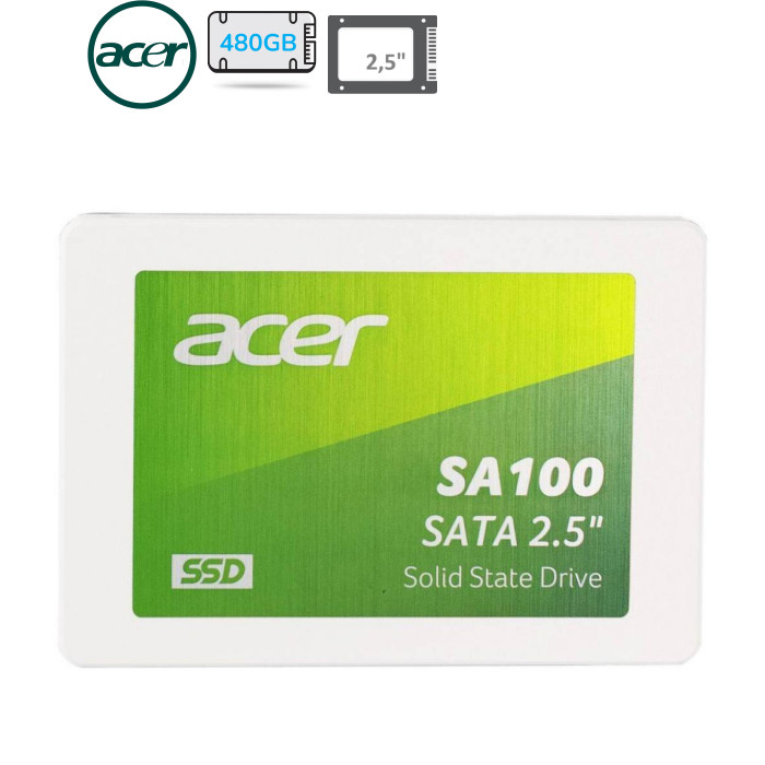 Накопичувач SSD 2.5" 480GB SA100 Acer (BL.9BWWA.103)