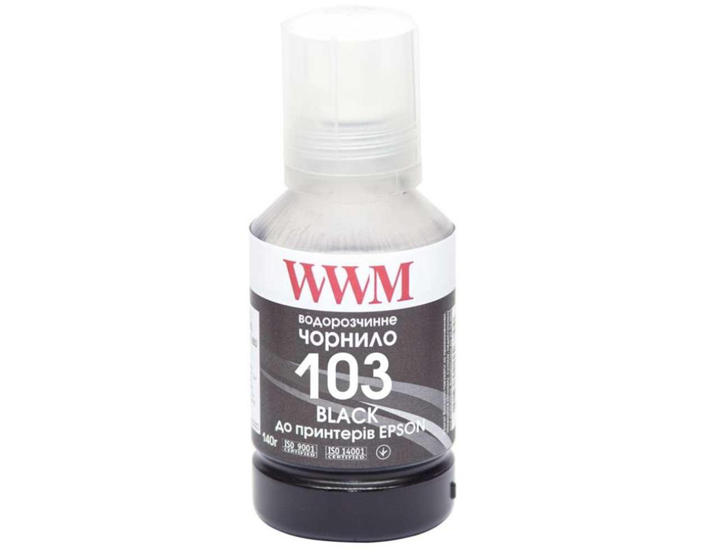 Чорнило WWM Epson L3100/3110/3150 (Black) (E103B) 140г